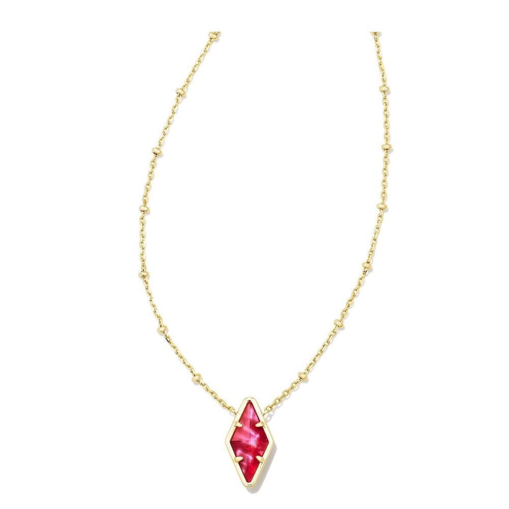 Kendra Scott Kinsley Short Necklace in Raspberry Illusion